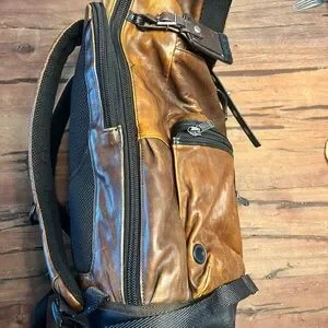 Tumi | Bags | Tumi Alpha Bravo Leather Roll Top Backpack